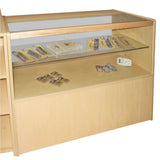 Mostrador de tienda y expositor de arce Júpiter