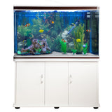 Acuario de 300L con Mueble Blanco, Accesorios y Grava Blanca