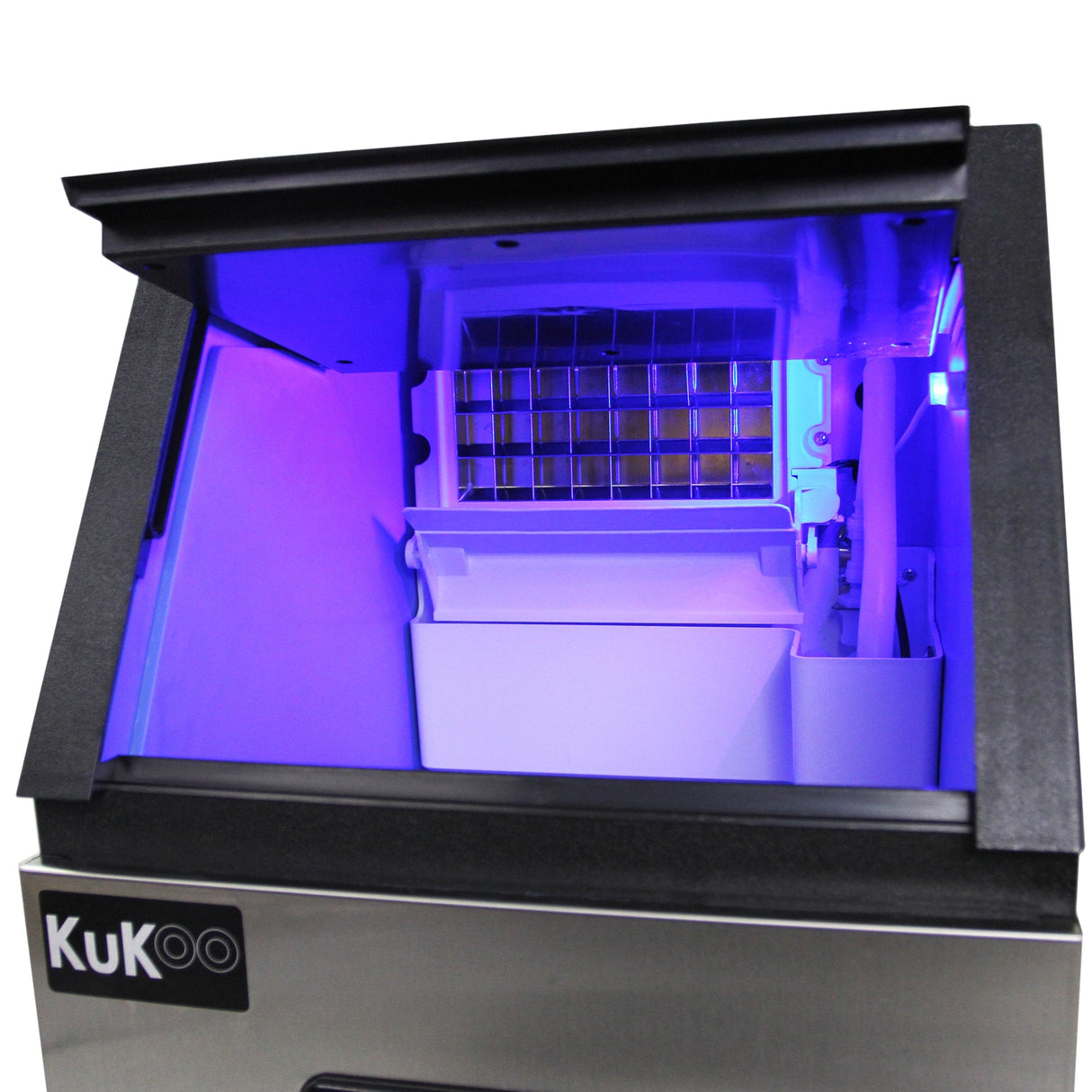 Máquina de Hielo Comercial KuKoo de Acero Inoxidable 40kg/24hr