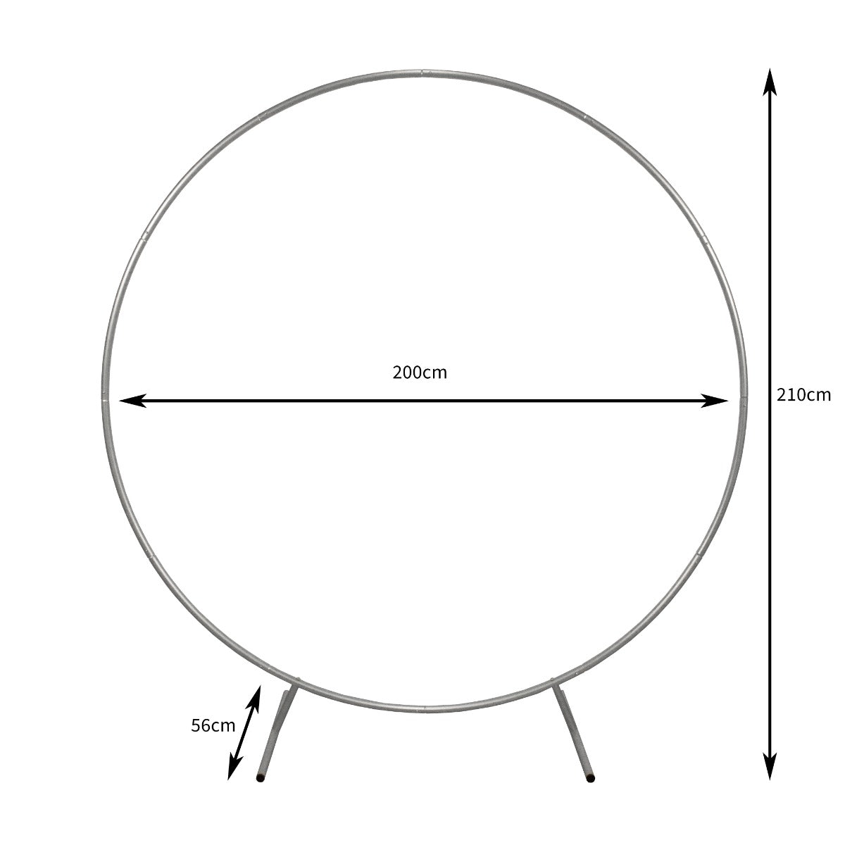 Arco de Boda – Plateado y 1 x Sauce llorón de 180cm con Luces Blancas Cálidas