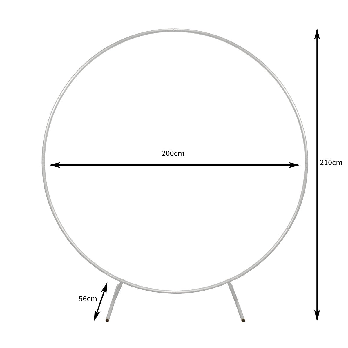 Arco de Boda – Blanco y 1x Sauce llorón de 180cm con Luces Blancas Frías