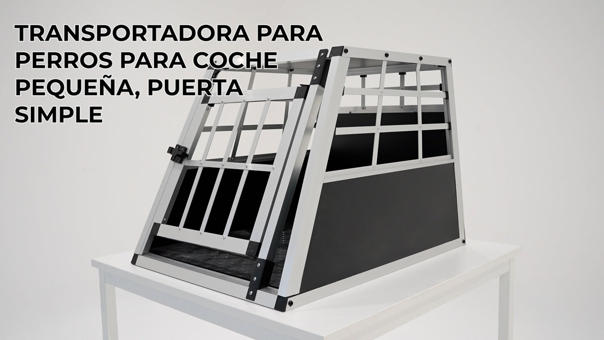 Jaula de Transporte de Coche para Mascotas - Puerta Individual | Pequeño