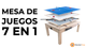 Mesa de Juegos 7 en 1 – Roble