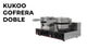 Gofrera Doble Eléctrica de Acero Inoxidable