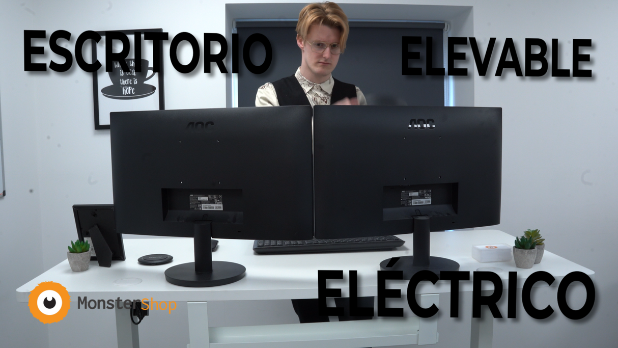 Escritorio Elevable Eléctrico con Cajón - 120cm x 60cm