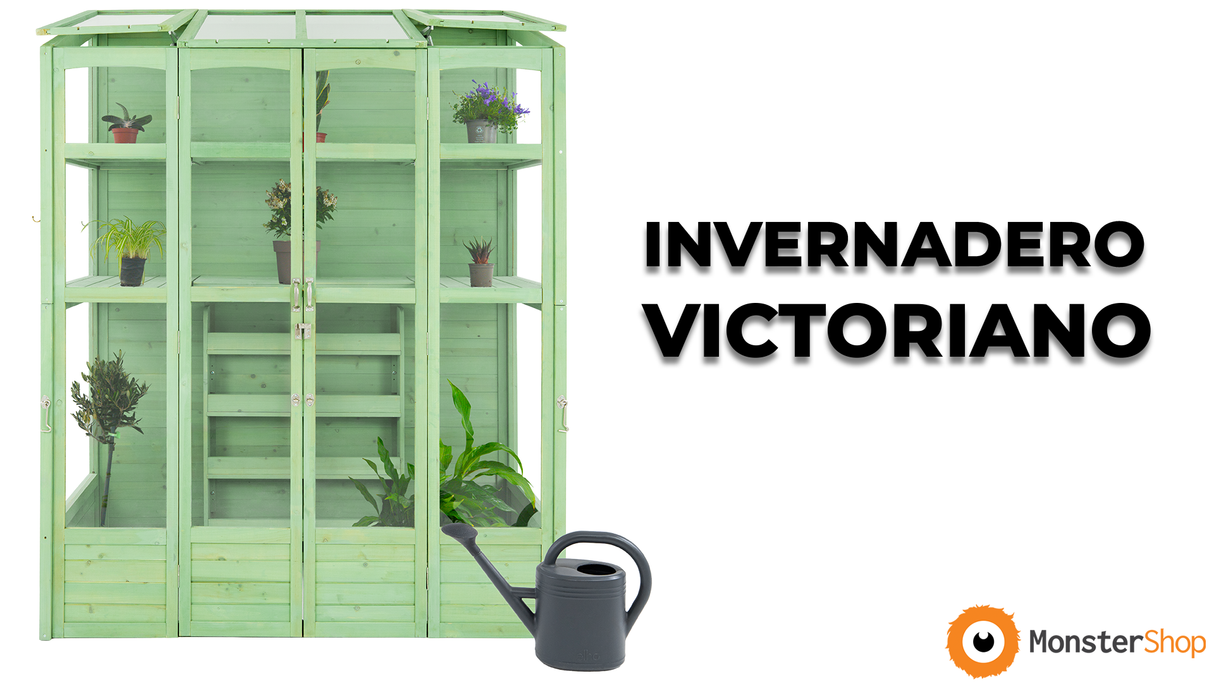 Invernadero de Madera Estilo Victoriano - Verde