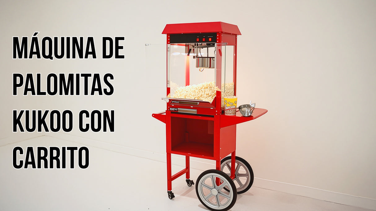 Máquina para Hacer Palomitas de Maíz KuKoo con Carrito