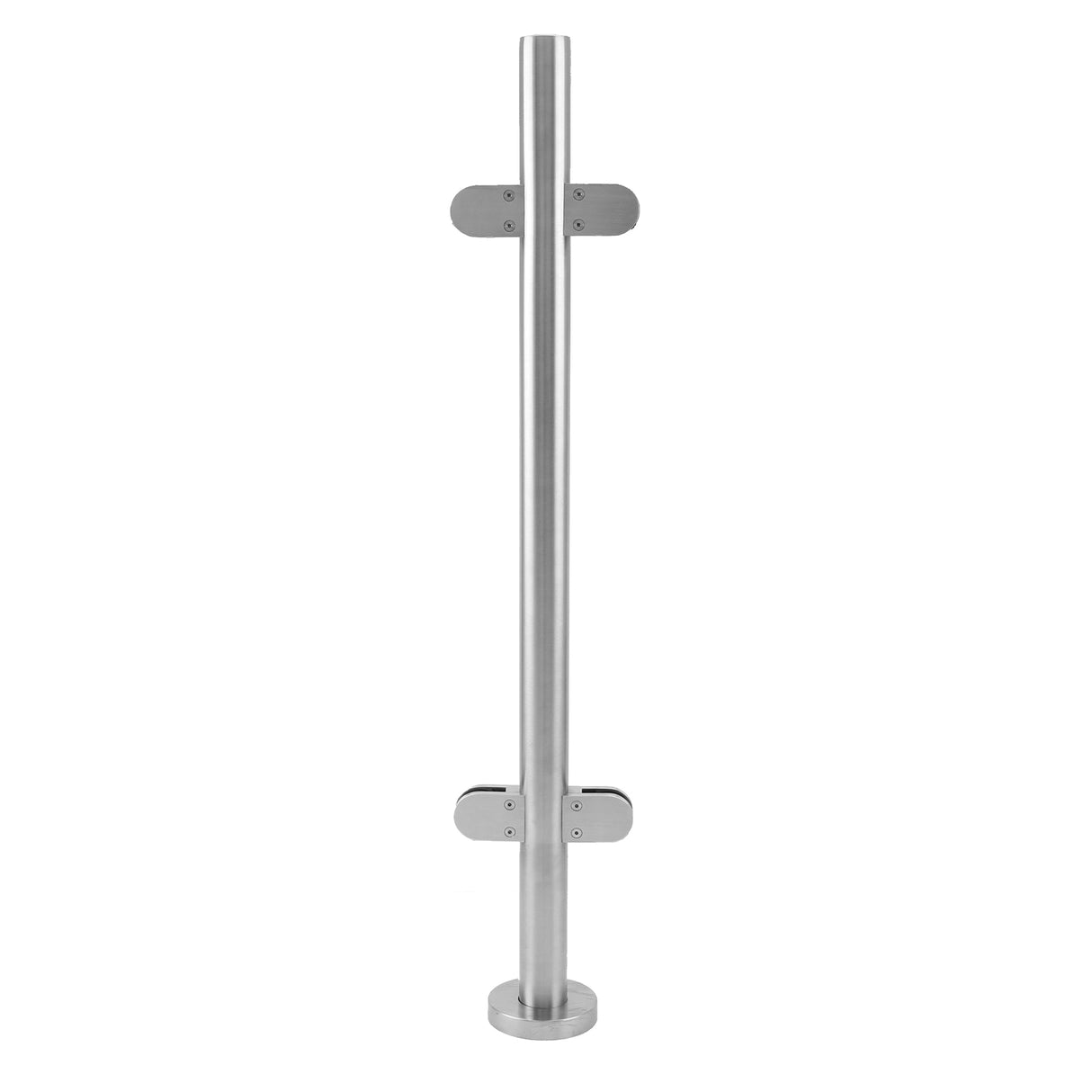 Palo Central de Balaustrada con Altura de 110cm en Acero Inoxidable