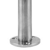 MonsterShop Balaustrada de Acero Inoxidable , Poste Central, 90 cm Alto