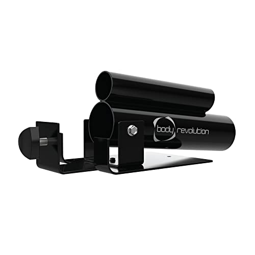 Soporte T-Bar Row de Body Revolution, acabado negro brillante, diseño robusto y tubular, ideal para entrenamientos de fuerza en casa