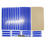 5 Estanterías de Acero T-Rax Azules Sin Tornillos 75cm x 30cm