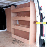 Forro de furgoneta Gris Humo de 11 m2 y estantería para furgoneta SWB para Ford Transit