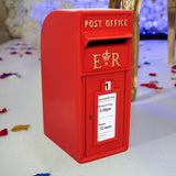 Royal Mail Buzón de Correos Rojo Pilar de Hierro Fundido Buzón de Correos para Cartas Montaje para Pared Postal