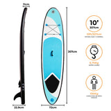Tabla de Paddle Surf Hinchable Azul 307 x 72 x 11cm