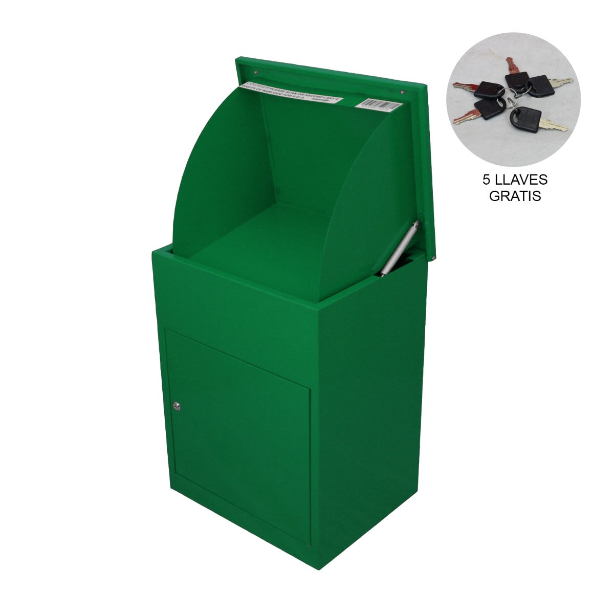 Buzón Verde para Paquetes con Cerradura y Montado en la Pared Buzón de Correo Inteligente para el Exterior